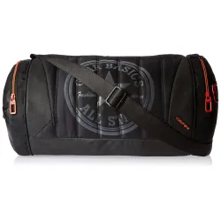 Gear 22 ltr Black and Orange Gym Bag (DUFPRO2000106)