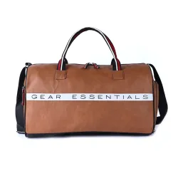 Gear 27L Essentials Faux-Leather Water Resistant Travel Duffle Bag 