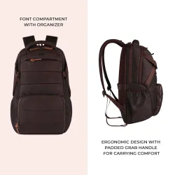 Gear Aspire 35L Leather Large Water Resistant 5 Compartment Laptop bag