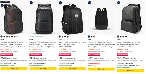 Image of Gear Backpack at minimum 53% Discount