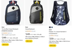 Gear Backpack at minimum 70% Discount