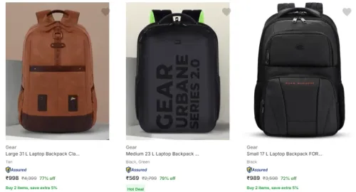 Image of Gear backpack up to 79% Discount 