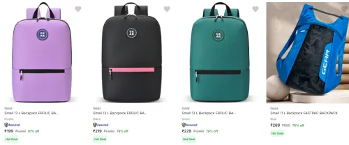 Image of Gear Backpacks Starting @ ₹199