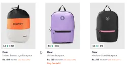 Gear Backpacks Starting @ ₹199