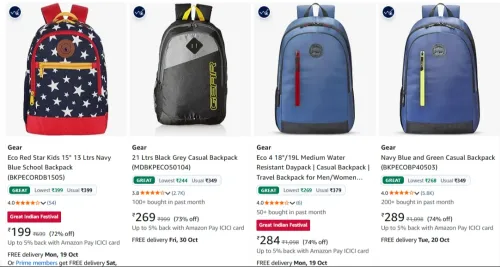 Image of Gear Backpacks up to 85% Discount