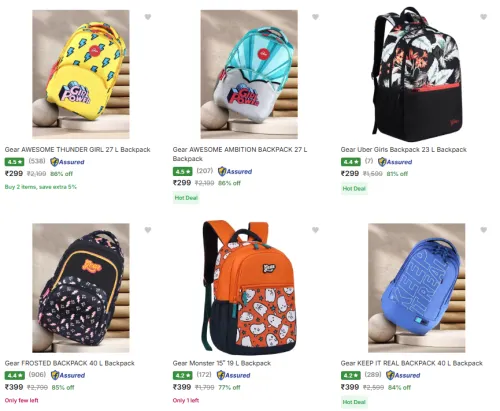 Image of Gear Backpacks @ Up to 86% OFF