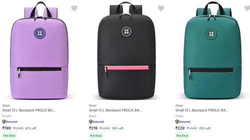 Image of Gear Bagpack Starting @ ₹199