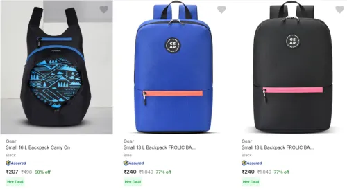 Image of Gear Bags & Backpacks Strating @ ₹207 