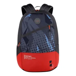 Gear Bounce 27 Ltrs Casual Backpack (Grey-Orange), One Size (BKPBOUNCE0604)