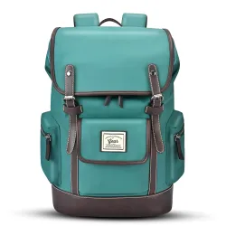 Gear Classic 16.5/21L Medium Water Resistant Faux Leather Anti Theft Laptop Bag