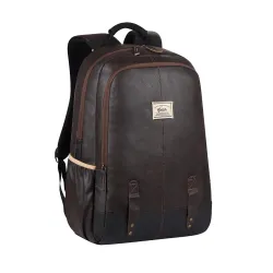 Gear Classic Anti Theft Faux Leather 18 inch 48 cms Brown Laptop Backpack