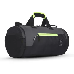 Gear Cross Training 9inch / 29L Large Water Resistant Duffle Bag | Travel Bag | Gym Bag for Men & Women (Black - Grey)
