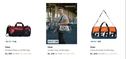 Gear Duffel Bags Starting at ₹299