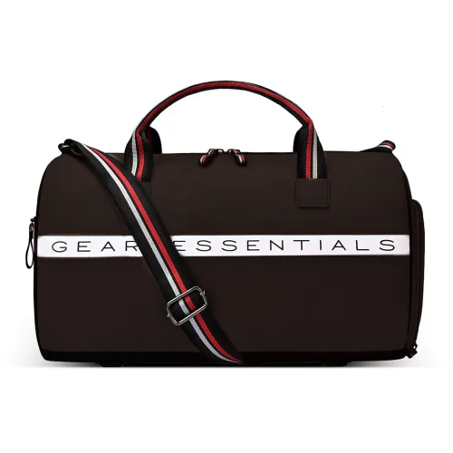 Image of Gear Essential 18"/30L Large Water Resistant Faux Leather Duffle Bag | Gym Bag