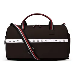 Gear Essential 18/30L Large Water Resistant Faux Leather Duffle Bag | Gym Bag