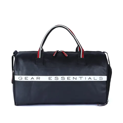 Image of Gear Essentials 27L Faux-Leather Water Resistant Travel Duffle Bag