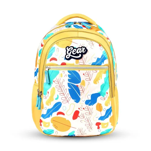 Image of Gear Floral Petal 30L Medium Water Resitant School Bag / Casual Standard 5 Compartment Backpack / Kids Bag / Daypack / C