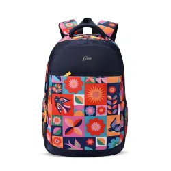 Gear Florentine 19\/24L Large Water Resistant School Bag/Casual Backpack/Daypack/Laptop Bag for Boys/Girls (Blue - Pink