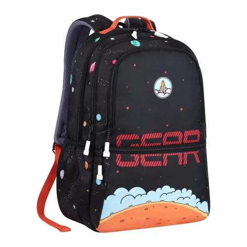 Image of Gear Galaxy 34L Black-Blue School Bag