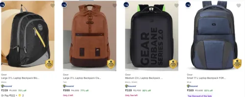 Image of Gear Laptop Bags at minimum 75% Discount