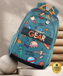 Gear Medium 23 L Backpack Cartoon Space 17 (Green)