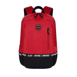 Gear Men/Women Bomber Eco Statet 22 Litre Medium Water Resistant School Bag/College Bag/Standard 3 Compartment Backpack / - Red, Multicolor