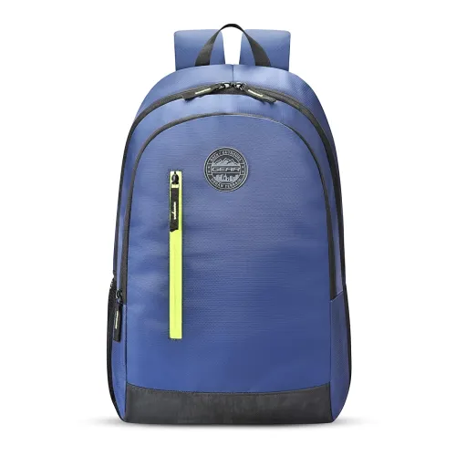 Image of Gear Navy Blue and Green Casual Backpack 