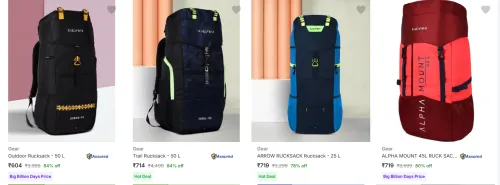 Image of Gear Rucksacks upto 84% Discount | Starting at ₹604