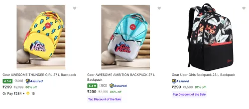 Image of Gear School Bags kids Flat ₹299