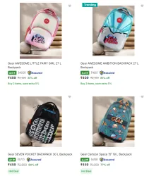 Gear School Bags upto 81% Discount