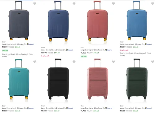 Image of Gear Suitcases starting @ ₹1699