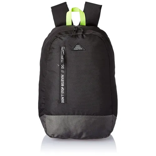 Image of Gear Superior 16 Ltrs Black Grey Casual Backpack (BKPSPRIOR0004)