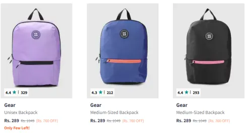 Image of Gear Unisex Backpack- 11.98 L Starting At @₹289