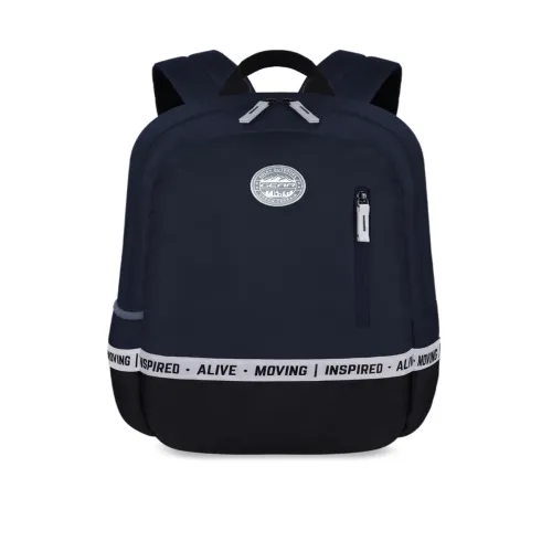 Image of Gear Unisex Navy Blue Solid Backpack