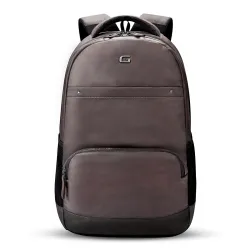 Gear Vintage2 Anti Theft Faux Leather 28 Ltrs Brown Laptop Backpack (LBPVG2LTH0201)