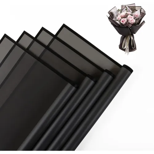 Image of Geek Arts Waterproof Transparent Wrapping Paper (10 Sheets, Black)