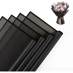 Geek Arts Waterproof Transparent Wrapping Paper (10 Sheets, Black)