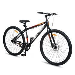 Geekay Hashtag City Joy 27.5T Single Speed Hybrid Cycle/Bicycle for Men, 18inches Inches Steel Frame with Dual Disc Brak