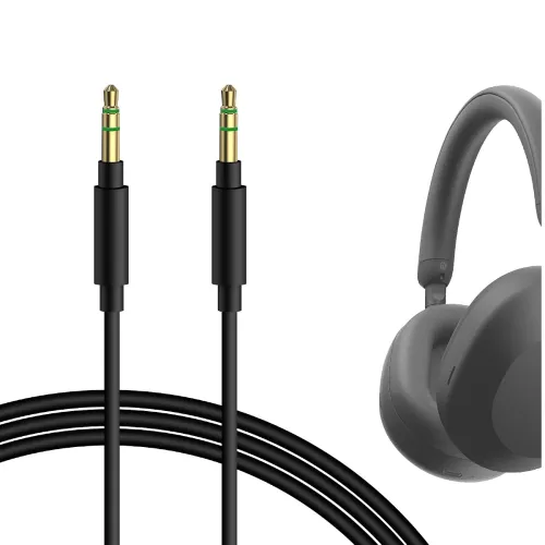Image of GEEKRIA Audio Cable Compatible with Sony WH-1000XM6 /1000XM5 /1000XM4, XB920N /XB910N, CH720N, ULT Wear Headphones Cable