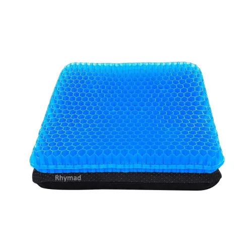 Image of Gel Seat Cushion, Double Thick Egg Gel Seat Cushion with Non-Slip Cover