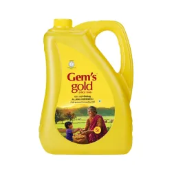 Gems Gold Cold Pressed Groundnut Cooking Oil 5 L Can | Peanut Oil | Marachekku, Chemical Free, Kacchi Ghani, Chekku | S