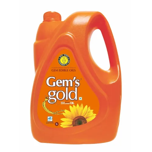 Image of Gems Gold Physically Refined Cold Pressed Sun Flower Oil 5 Litre