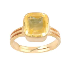 Gems Natural AA++ Quality Pukhraj yellow Sapphire 10.25 Ratti Certified Original Loose Gemstone Astrological Purpose(XZ0