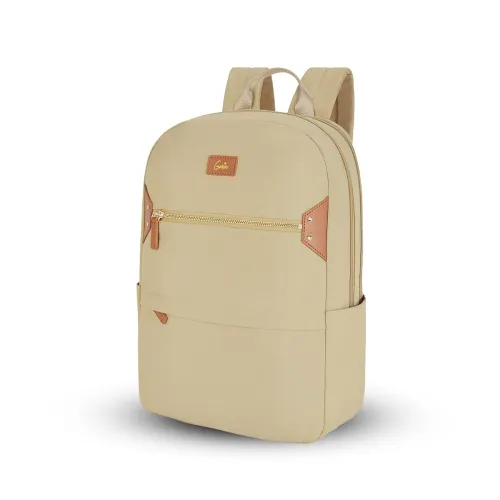 Image of Genie Brooklyn 16inch Casual Girls Backpack with Laptop Sleeve – Beige