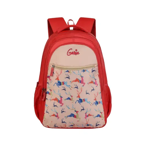 Image of Genie Dasher School Backpack for Girls |19 In-36 Ltr with Three Compartments, Side Pockets and Light Weight with Padded 