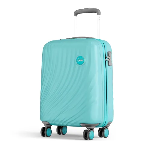 Image of Genie Scarlett 55 cms Small Cabin Polycarbonate Hardsided 8 Wheel 360 Degree Rotation Luggage