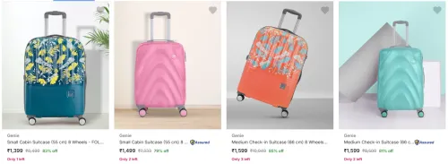 Image of Genie Suitcases upto 85% Discount