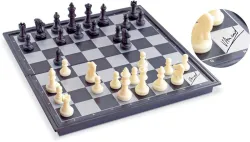 GENIUS GEMS Viswanathan Anand signed Magnetic Travelling Foldable chess set for all ages Air Football Board Game