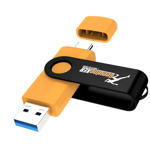 Image of GenuineXER Premium 2-in-1 Stylish 64GB Flash Drive Type C Pendrive