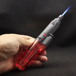 GENZ Pen Shape Jetflame Camping, Kitchen, BBQ Coal Burning, Welding Gun Torch Lighter Pocket Lighter  (Red, Black)